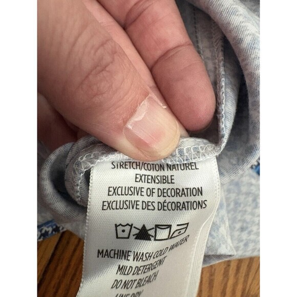 Robert Graham Dervin Long Sleeve Button Down Woven Shirt Blue Mens XL - Picture 9 of 9